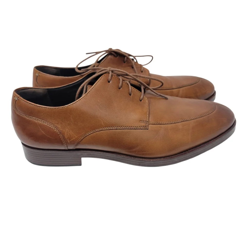 Cole Haan C24157 Grand OS Light Brown Leather Oxford Shoes Men’s Size 10.5M